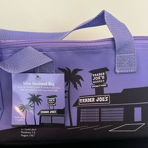 NWT Trader Joe's Purple Insulated Bag
